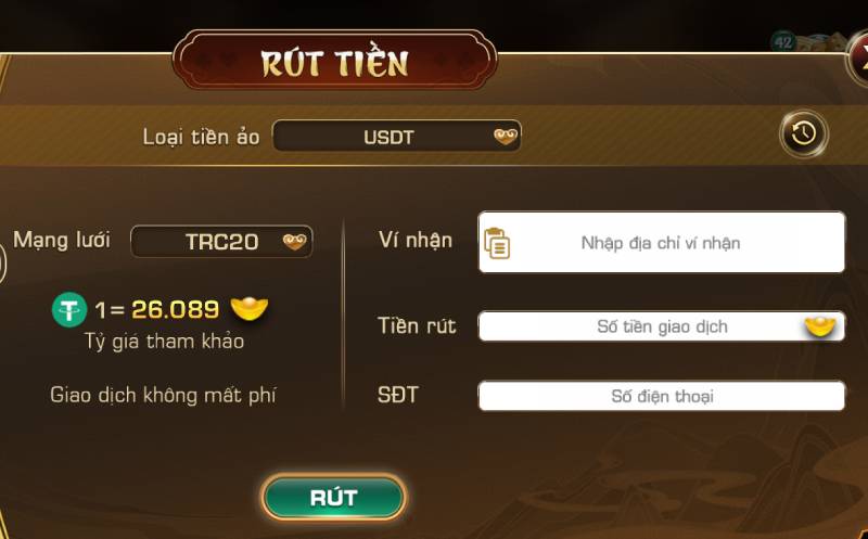 Hướng Dẫn Rút Tiền iWin – Quy Trình Nhanh Chóng, An Toàn 5 Rút Tiền Bằng Tiền Ảo (USDT)